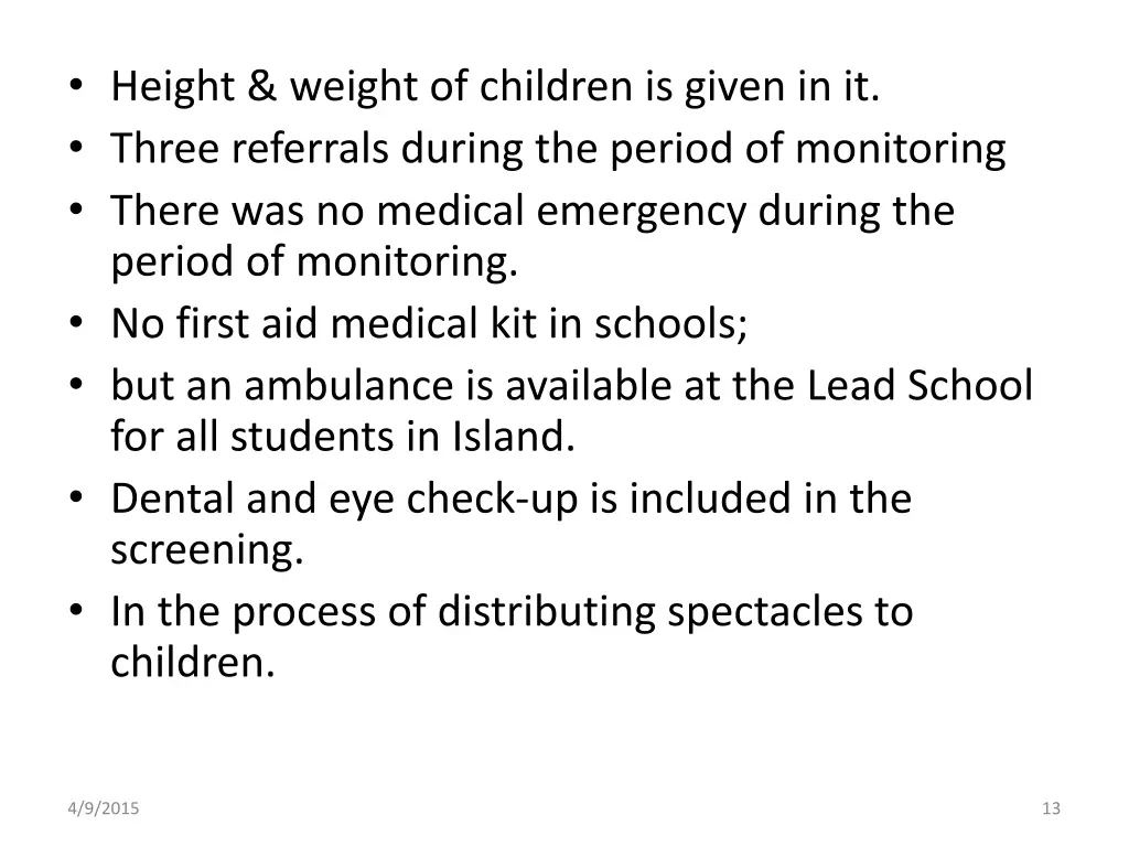 height weight of children is given in it three