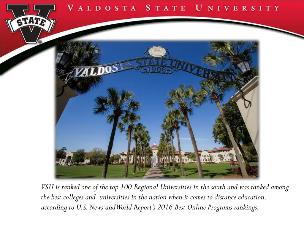 vsu is ranked one of the top 100 regional