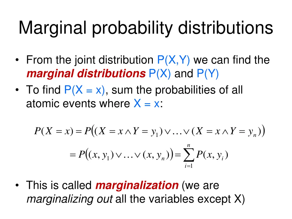 marginal probability distributions 1