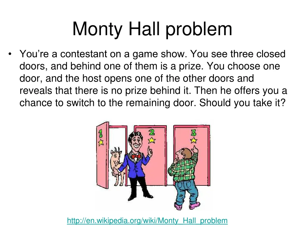 monty hall problem