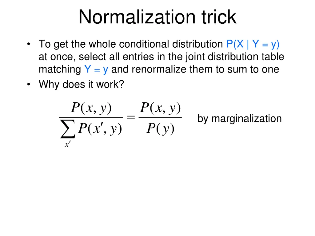 normalization trick 1