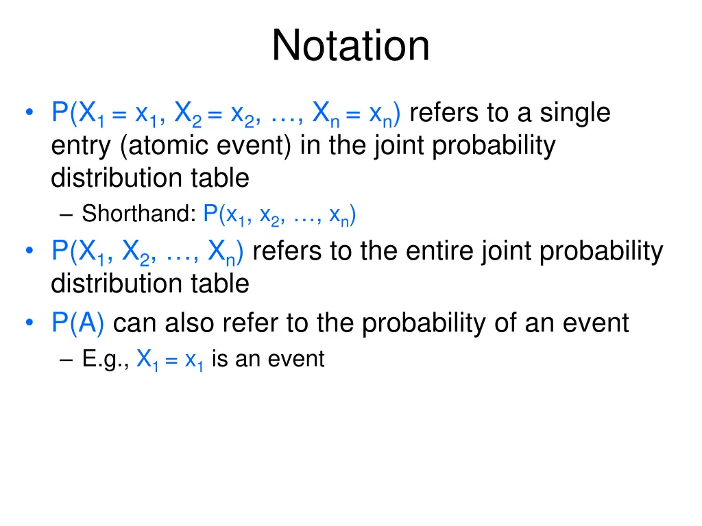 notation