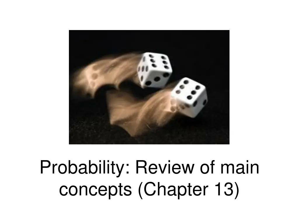 probability review of main concepts chapter 13