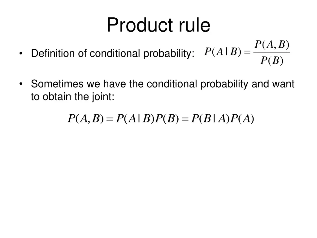 product rule