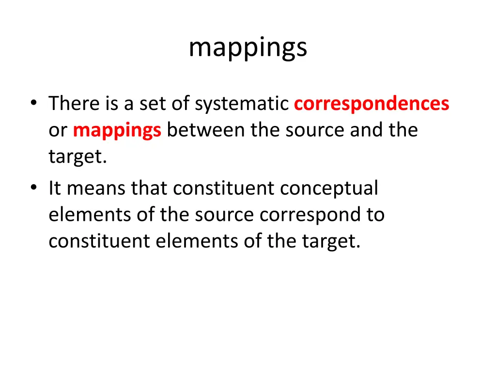 mappings