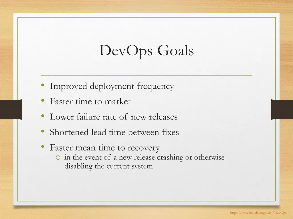 devops goals