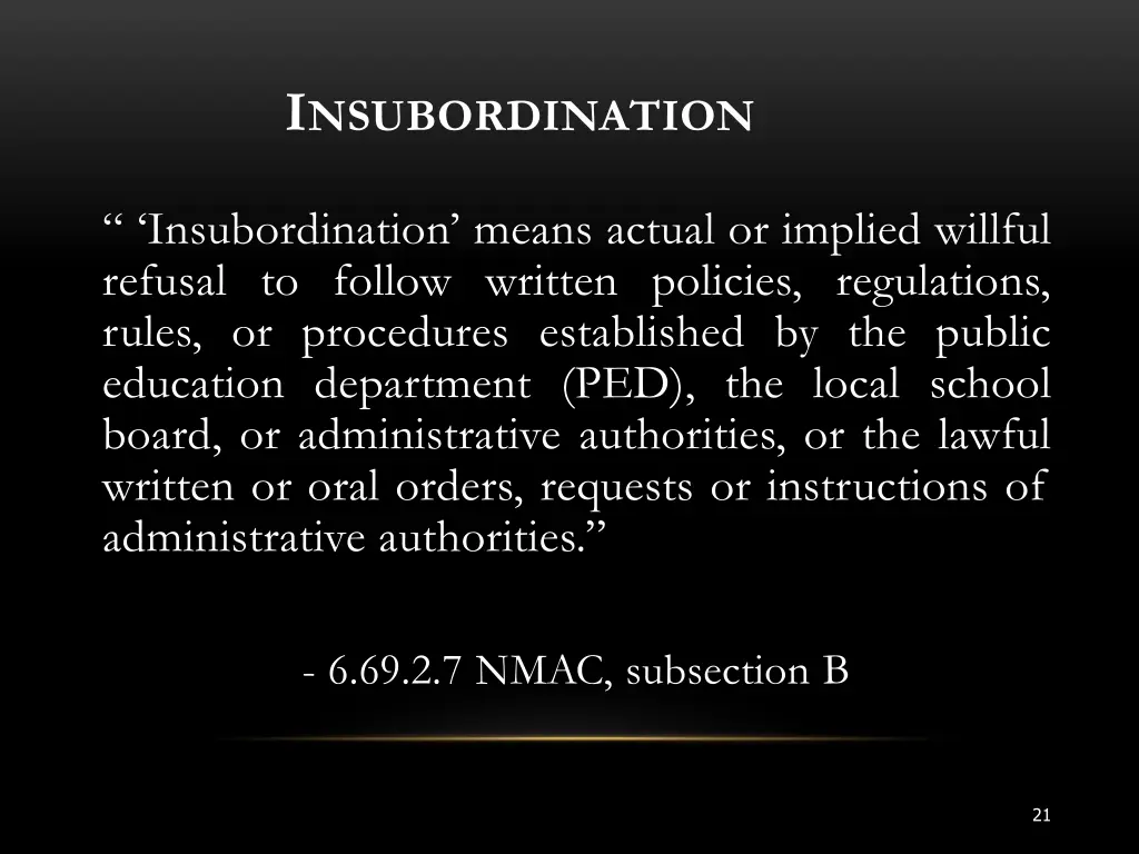 i nsubordination