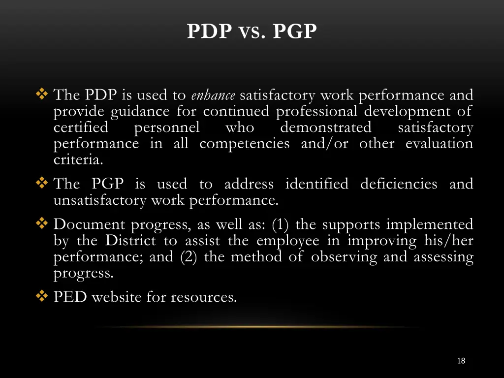 pdp vs pgp