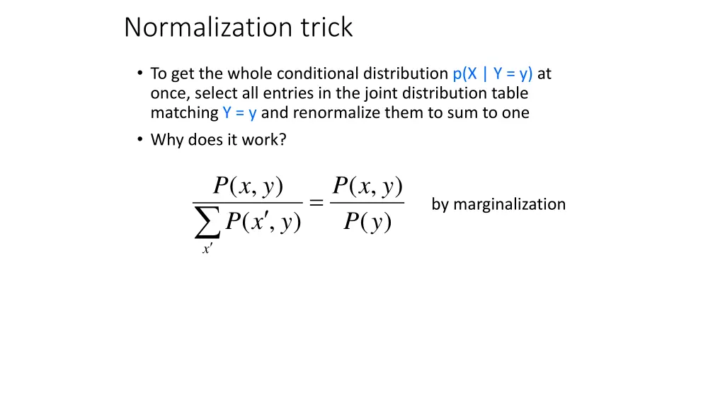 normalization trick 1