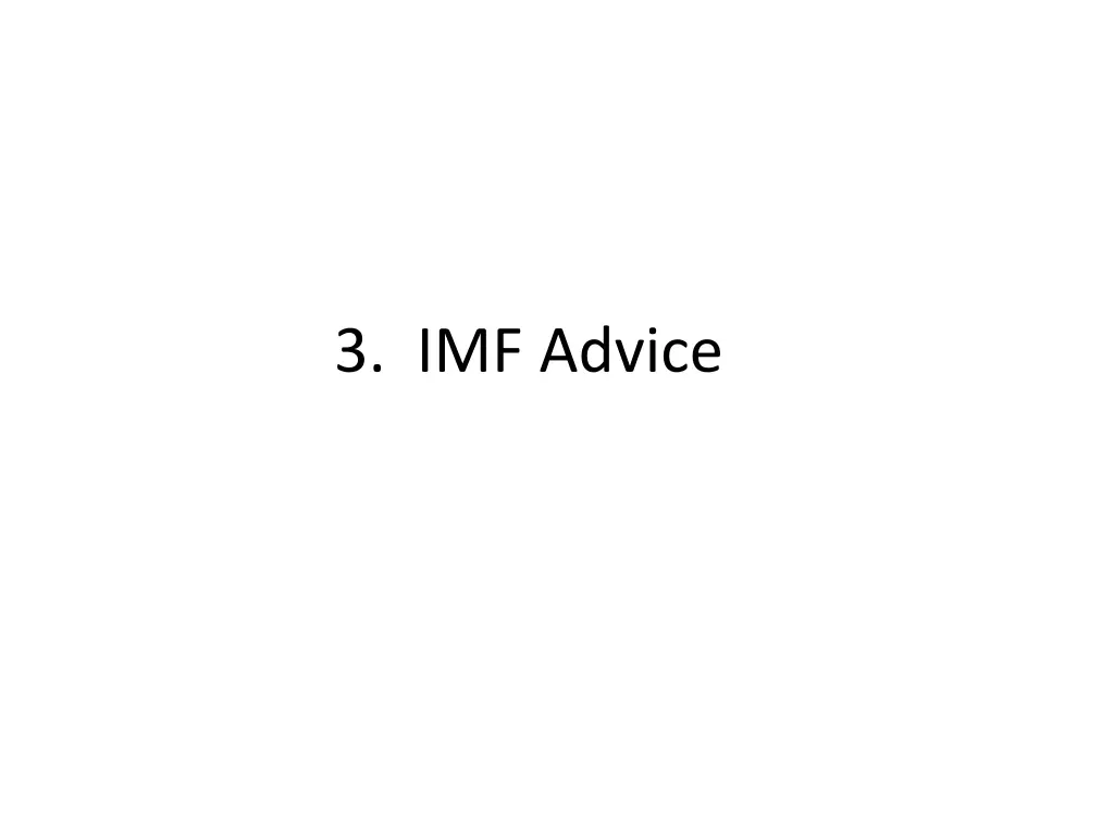 3 imf advice