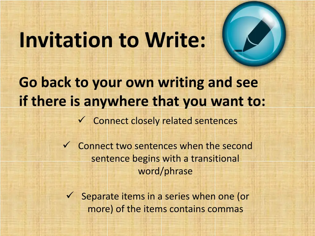 invitation to write