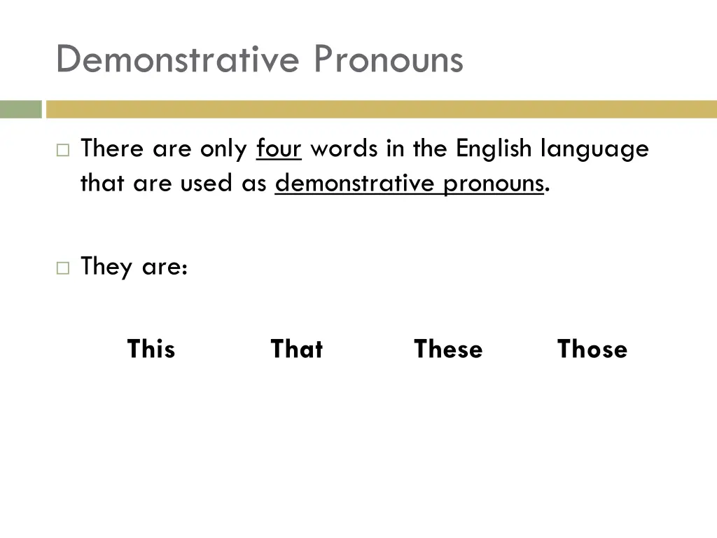 demonstrative pronouns 1