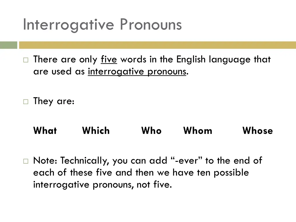 interrogative pronouns 1