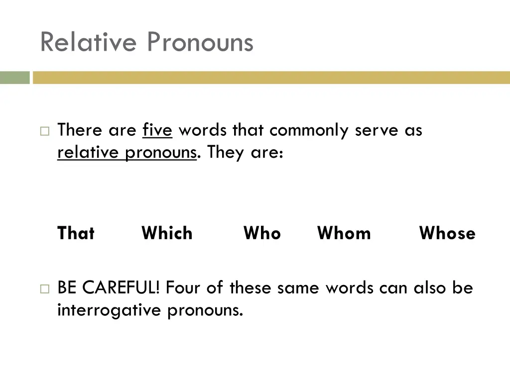 relative pronouns 1