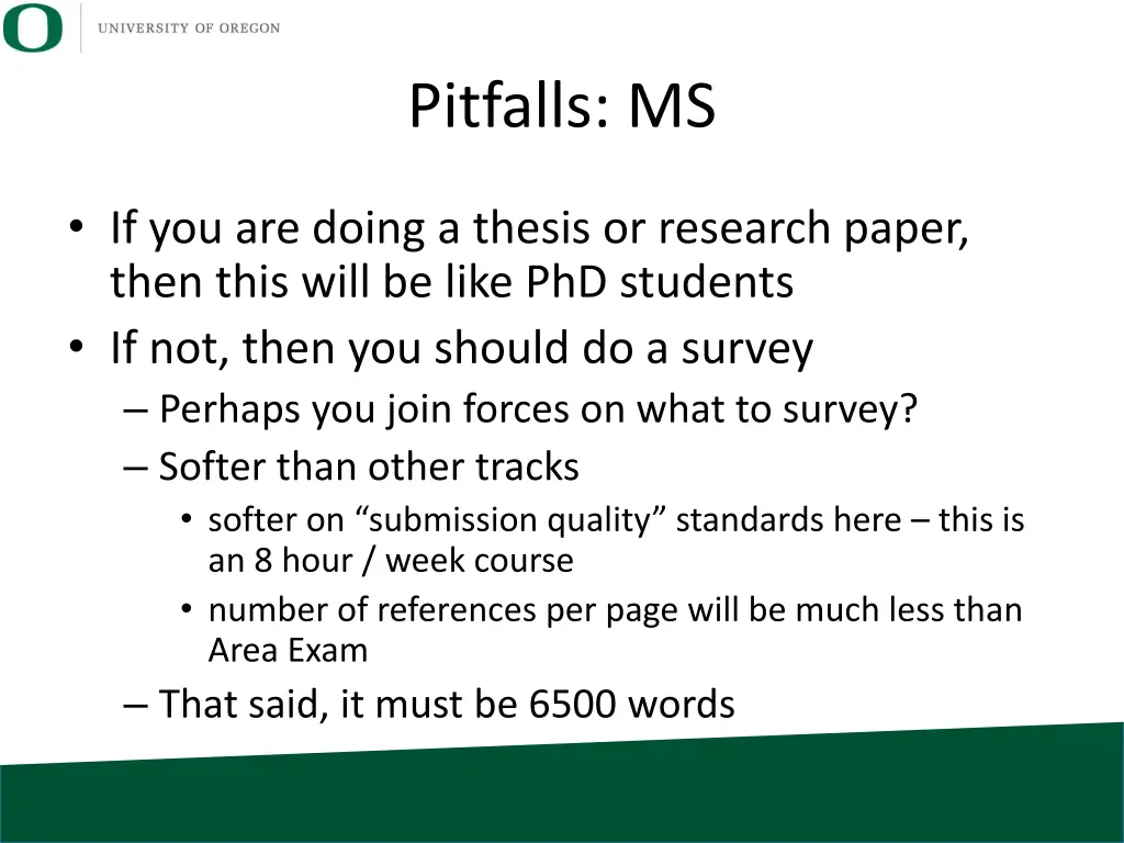 pitfalls ms