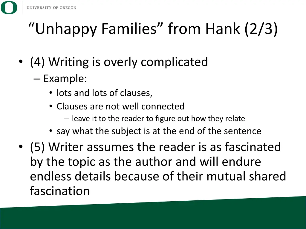 unhappy families from hank 2 3 1