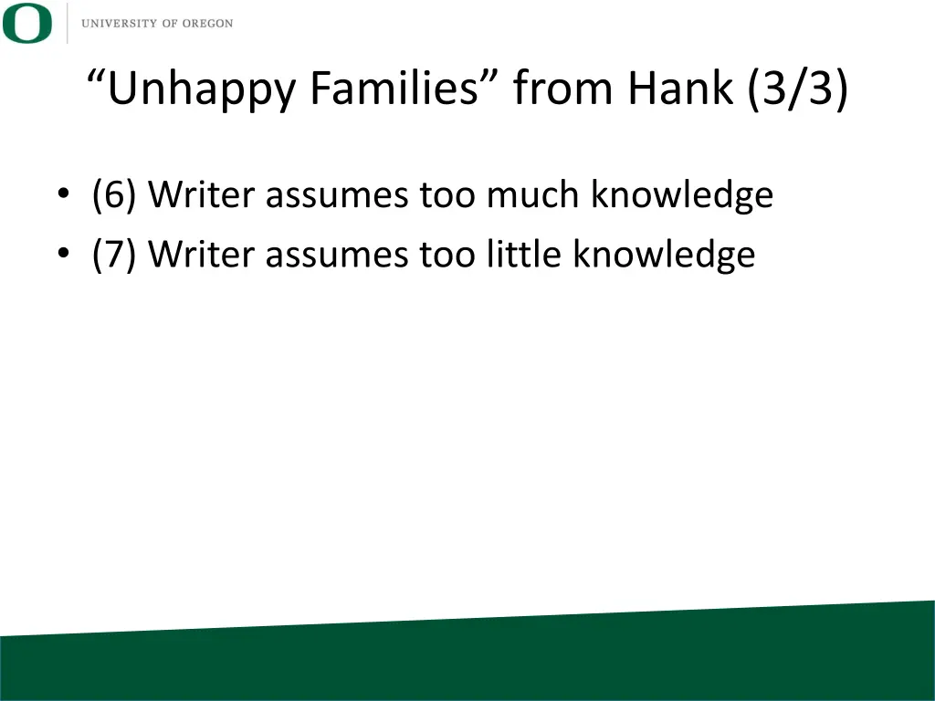 unhappy families from hank 3 3 1