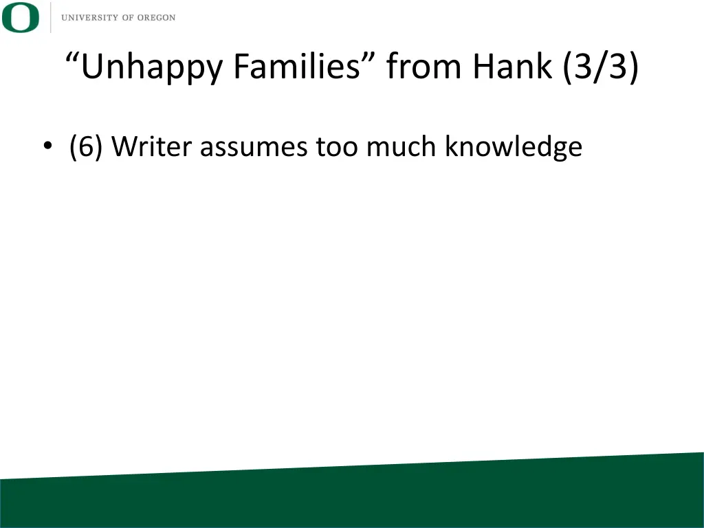 unhappy families from hank 3 3