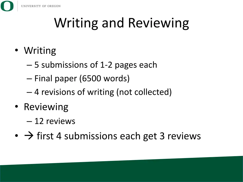 writing and reviewing