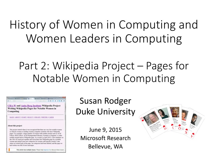 history of women in computing and women leaders