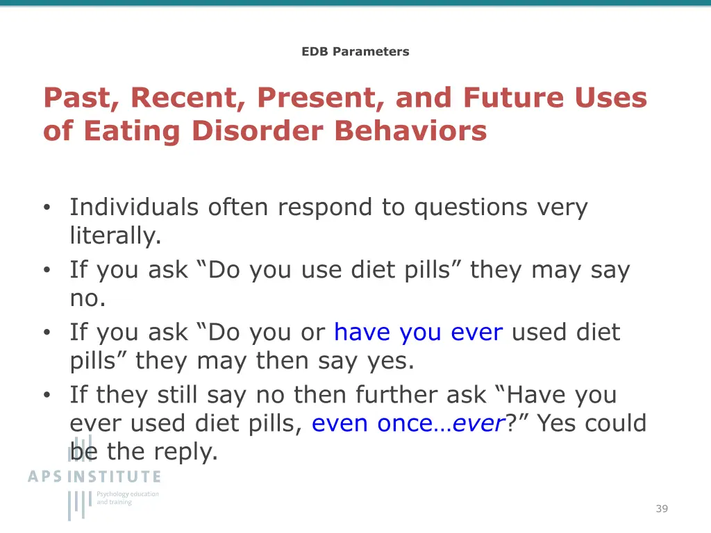 edb parameters 3