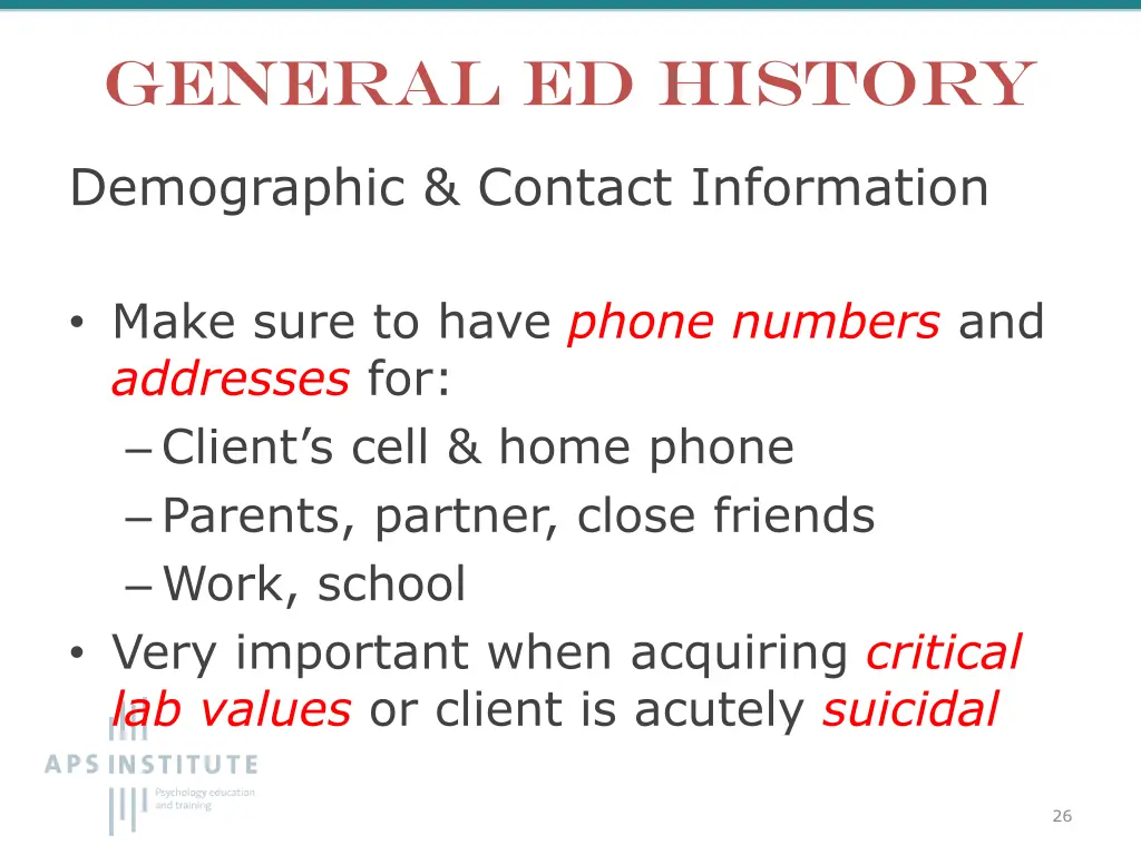 general ed history