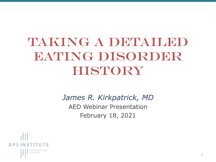 taking a detailed eating disorder history