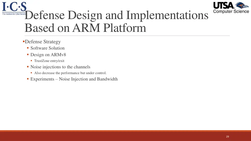 defense design and implementations based 1