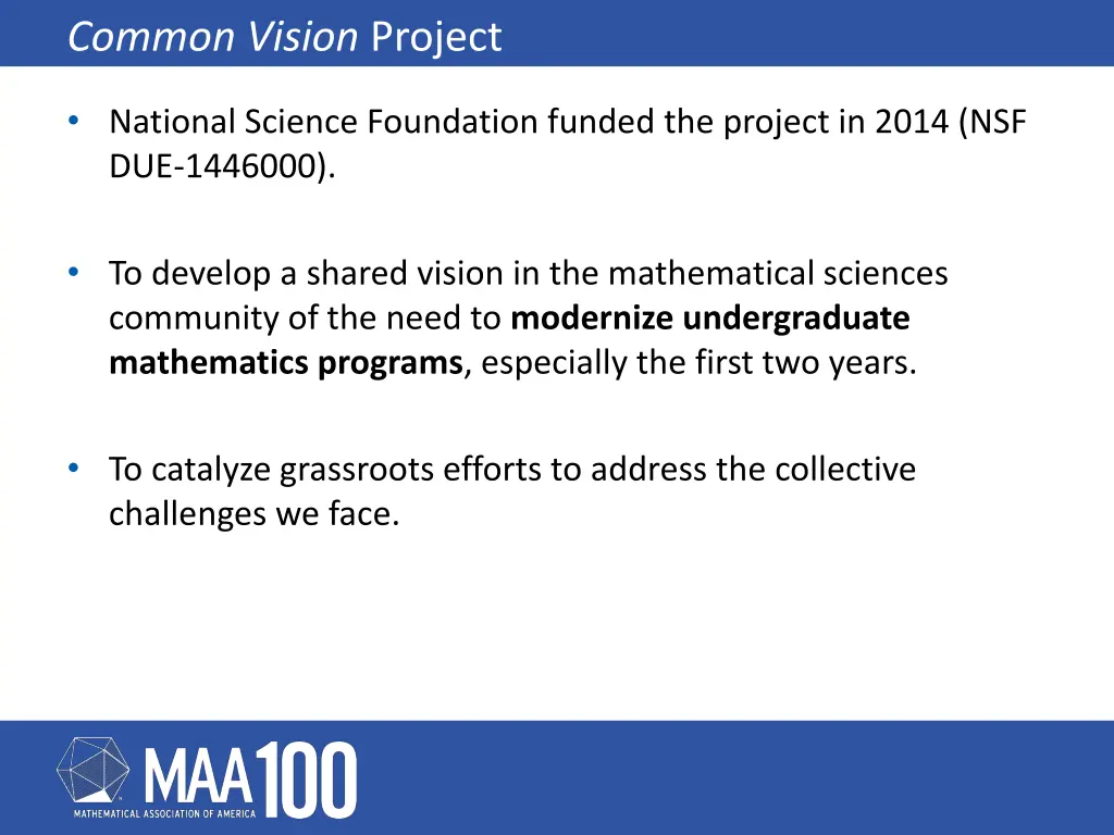 common vision project