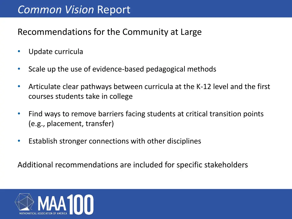 common vision report 6