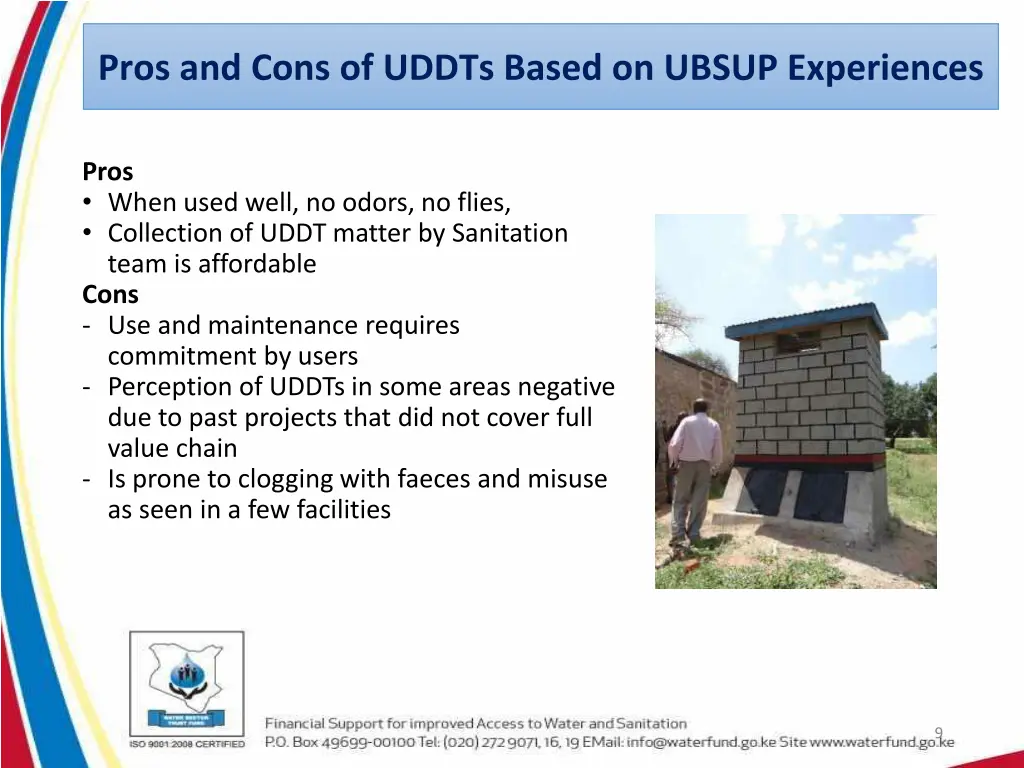 pros and cons of uddts based on ubsup experiences