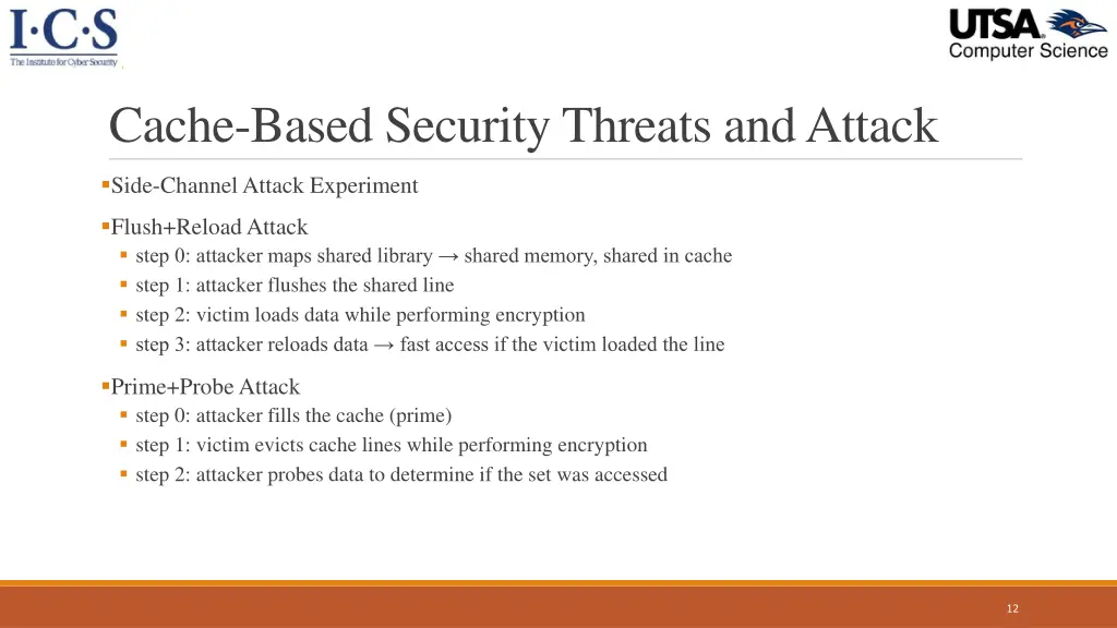 cache based security threats and attack 1