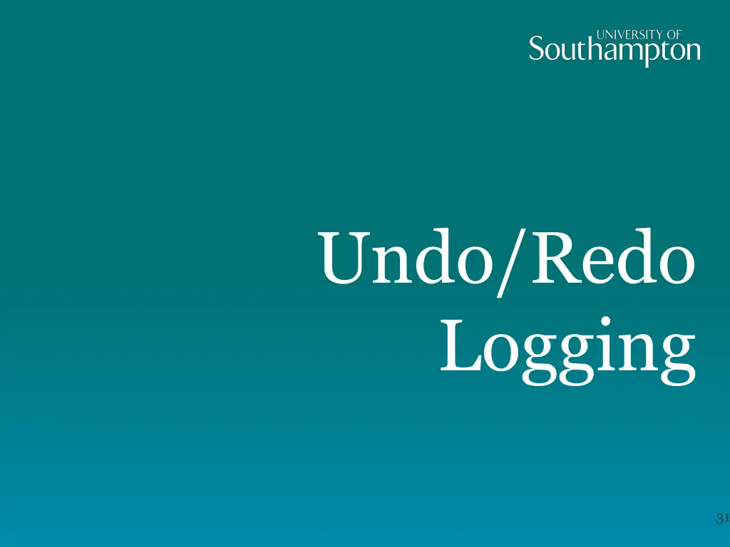 undo redo logging