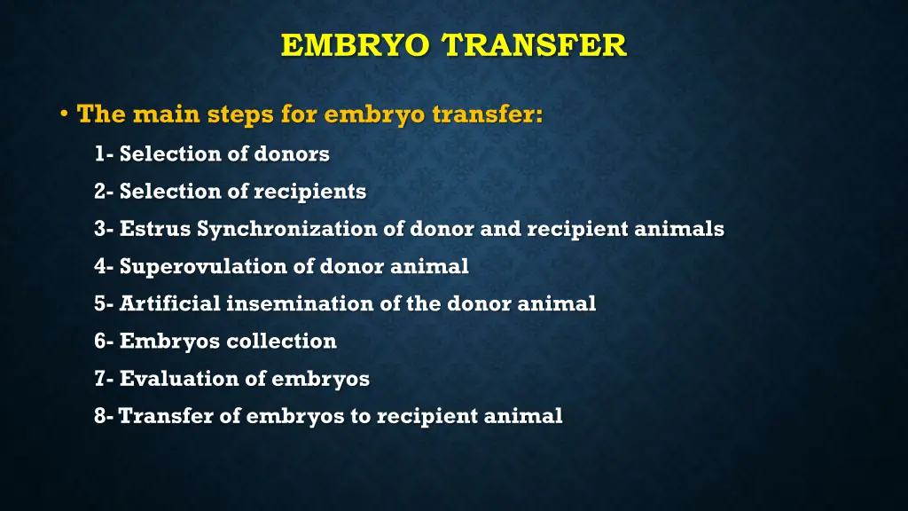 embryo transfer