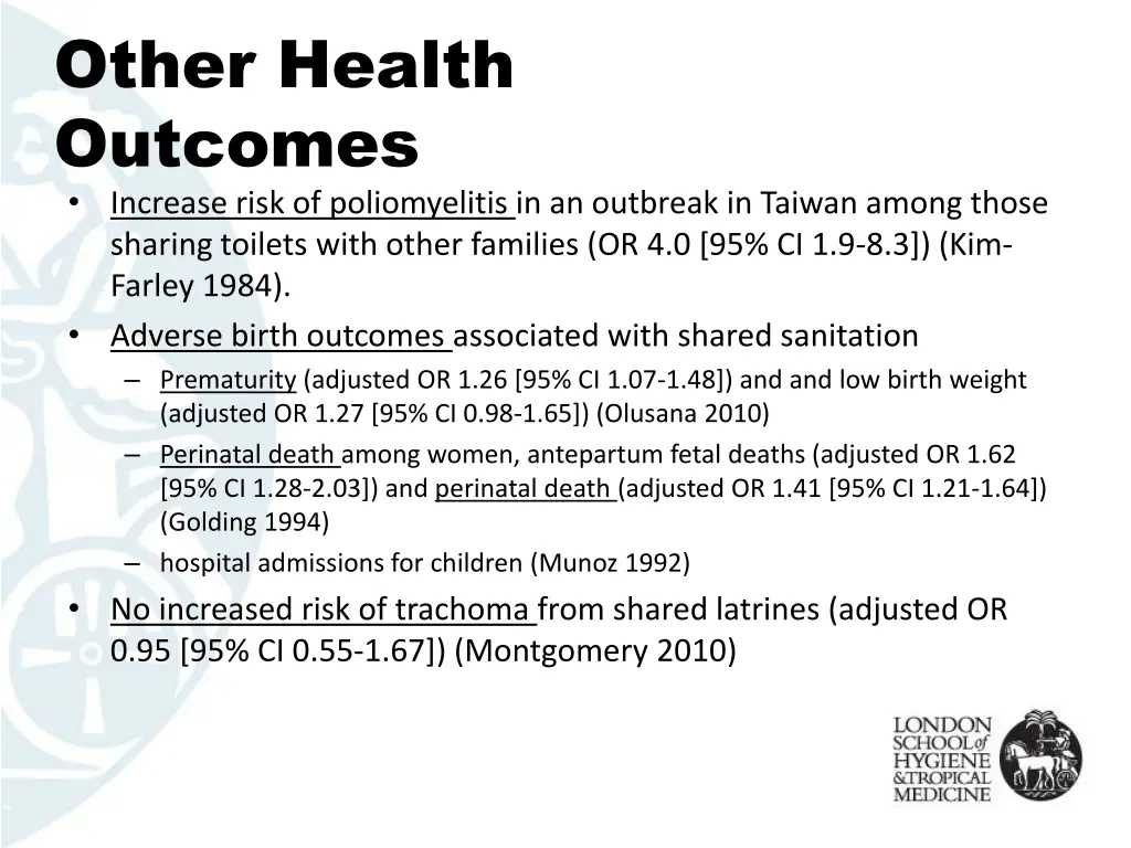 other health outcomes increase risk