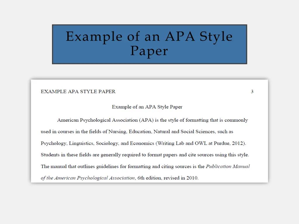 example of an apa style paper