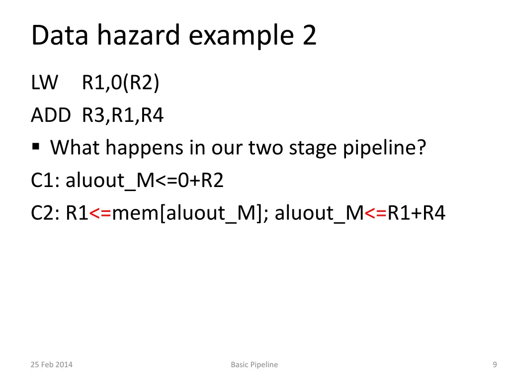 data hazard example 2