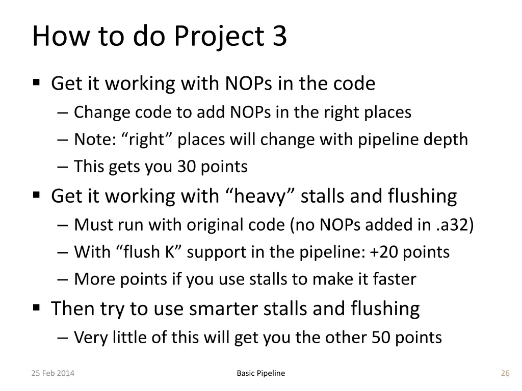 how to do project 3