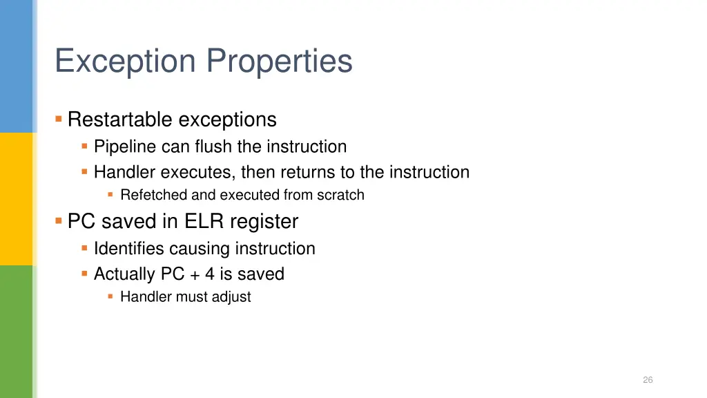 exception properties