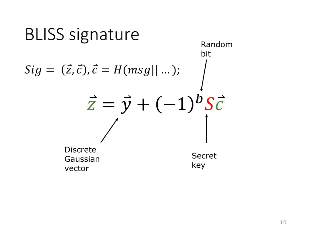 bliss signature