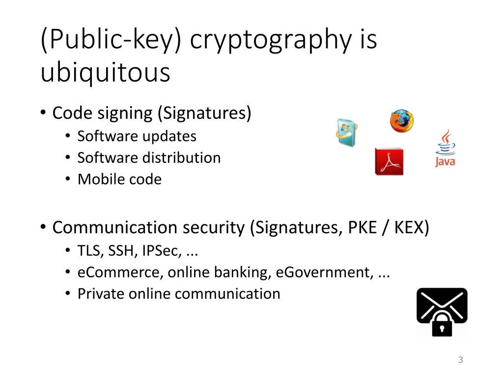 public key cryptography is ubiquitous