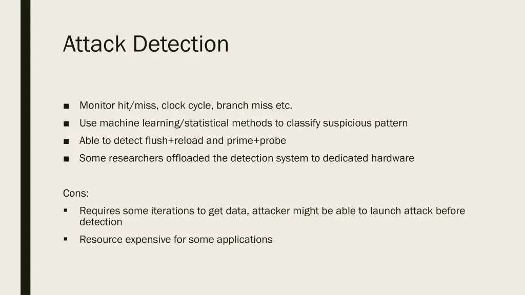 attack detection