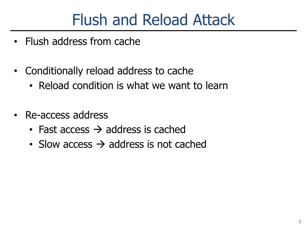 flush and reload attack