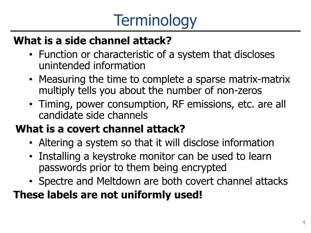 terminology