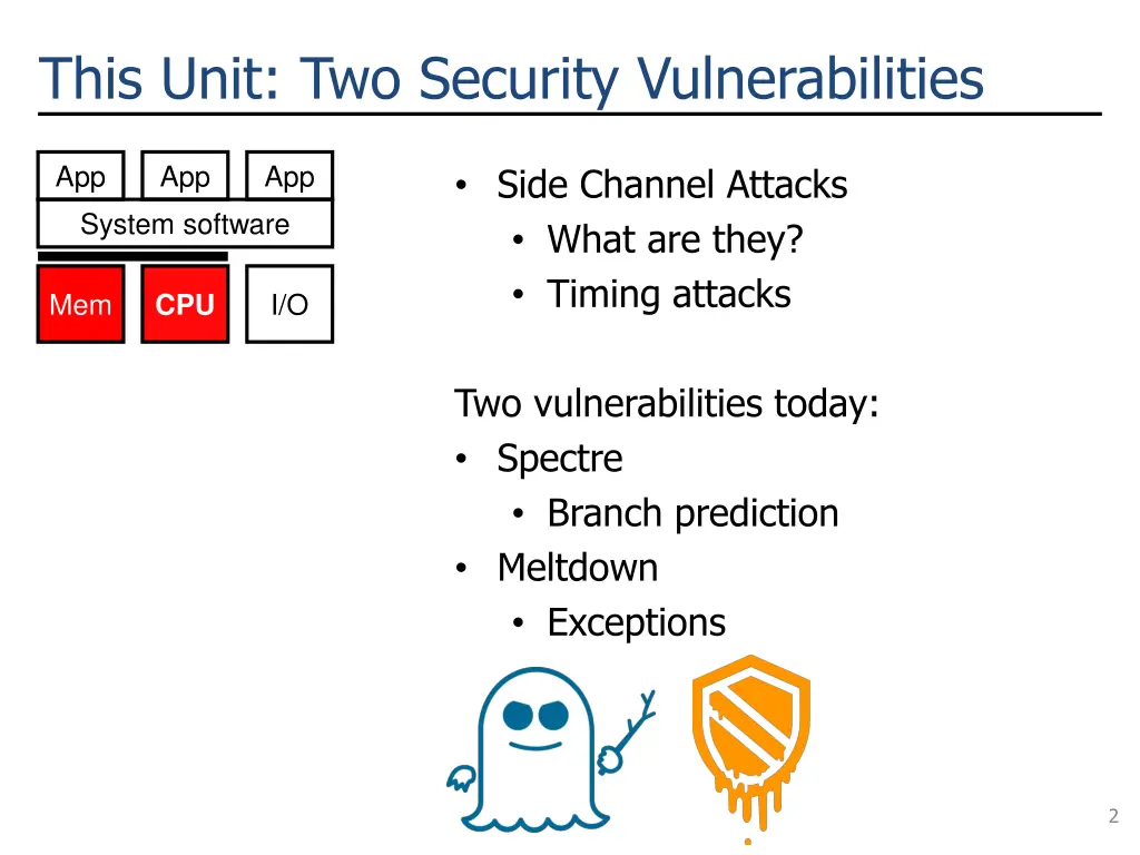 this unit two security vulnerabilities