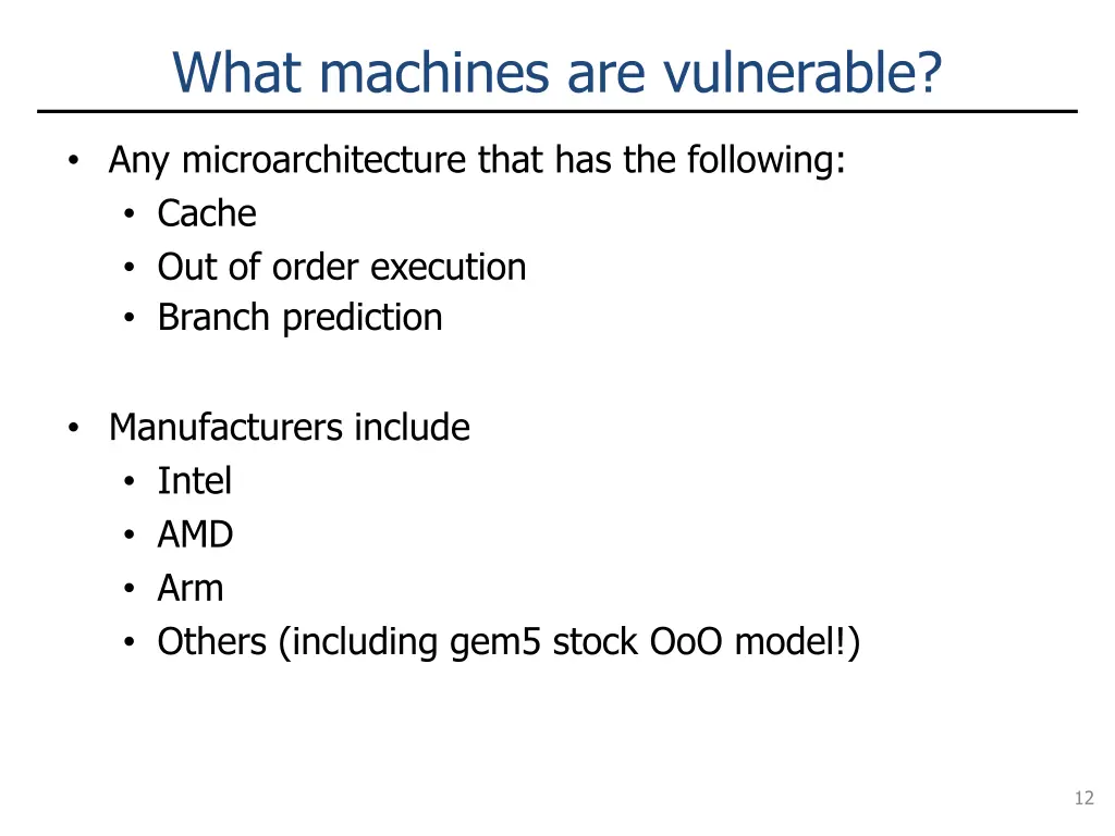 what machines are vulnerable