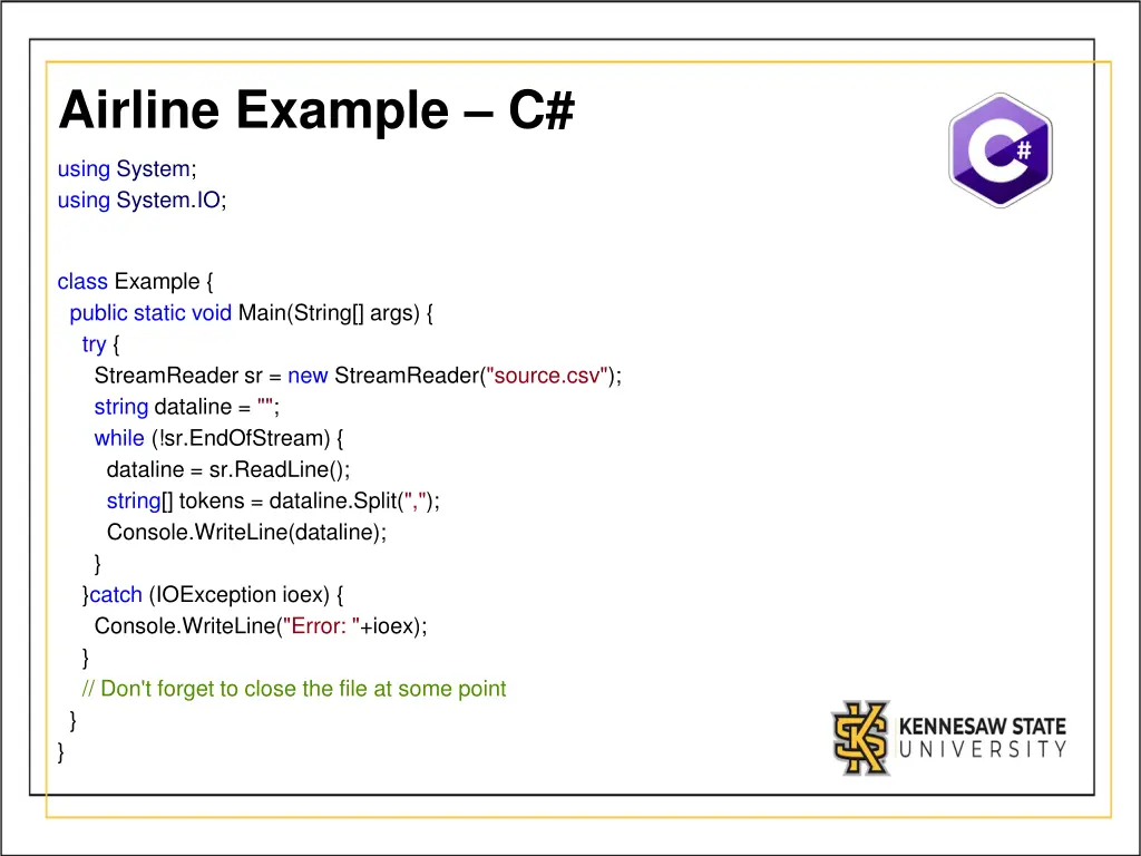 airline example c