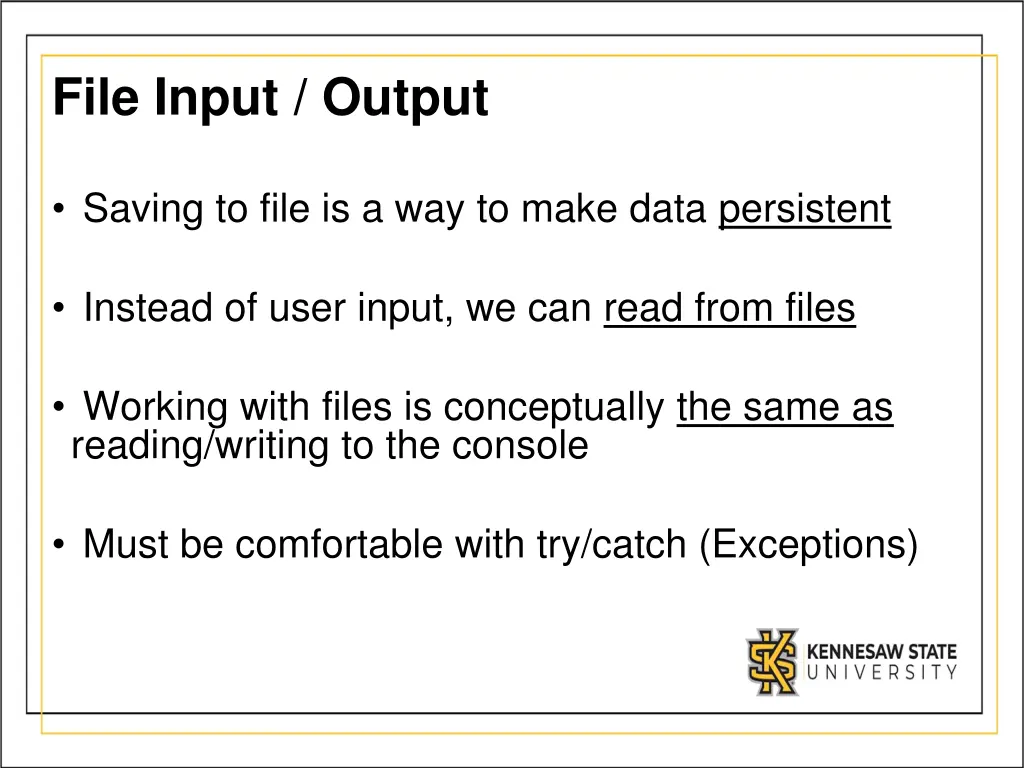 file input output