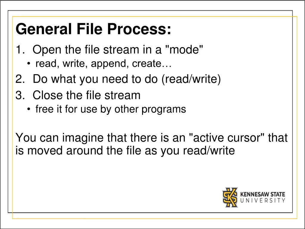 general file process 1 open the file stream