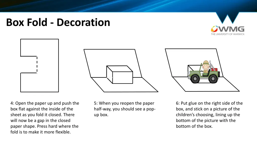 box fold decoration